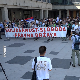 Протест испред Палате правде, подршка ухапшеном студенту – завршена блокада раскрснице испред Владе Србије